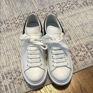 Alexander McQueen White and Black Sneakers